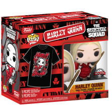 Set figura POP & Tee DC Comics Escuadron Suicida Harley Quinn